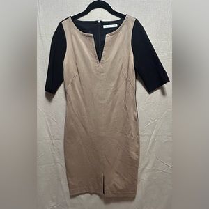 Trina Turk Beige Black color blocked Pizarro
Dress dinner party business…